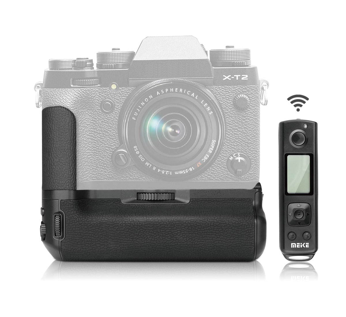 Meike Batteriegriff MK-XT2 Pro mit Funk-Timer-Fernauslöser für Fujifilm X-T2 ersetzt VG-XT2