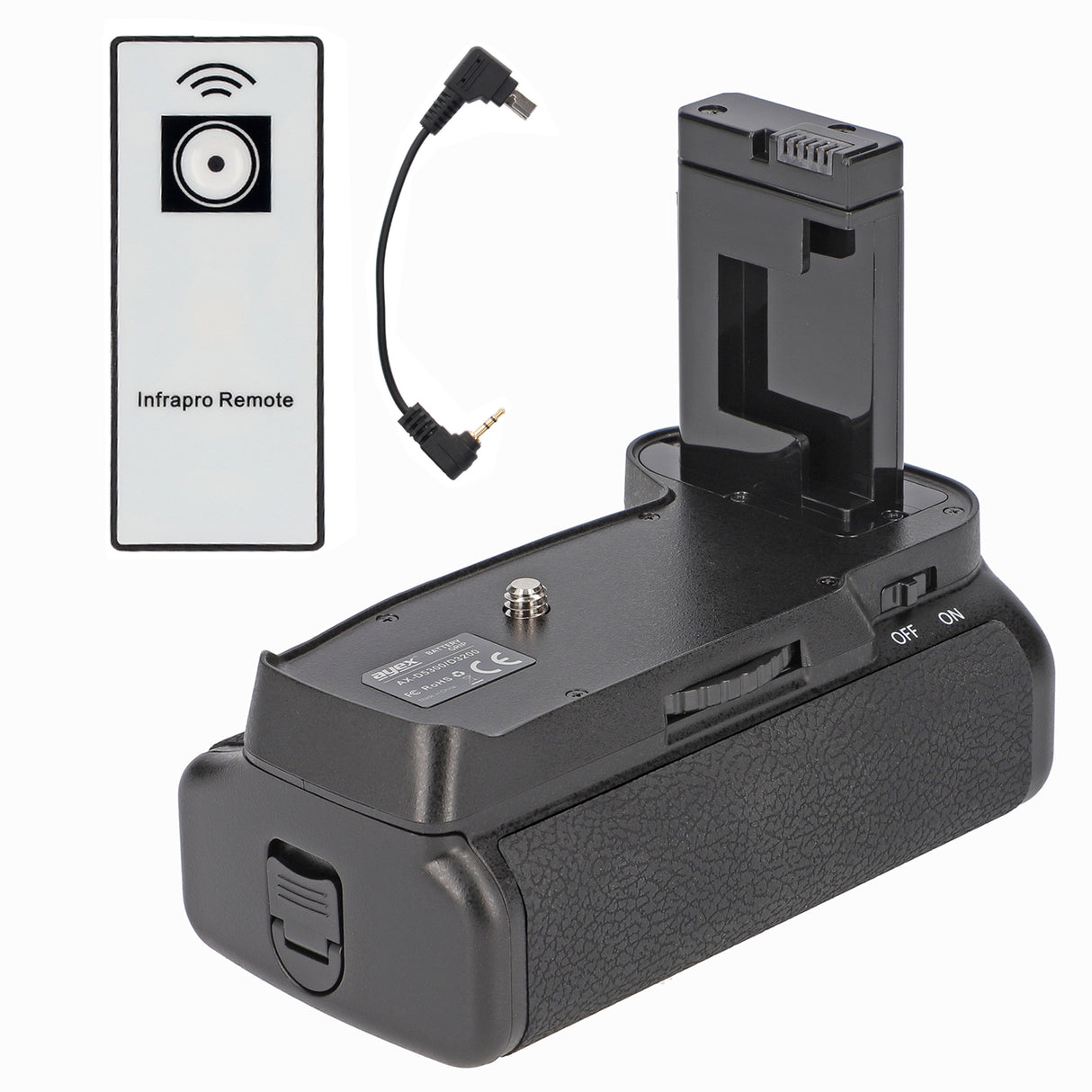 Batteriegriff-Set für Nikon D3200, D3100 + 2x EN-EL14 Akku + USB Dual- Ladegerät