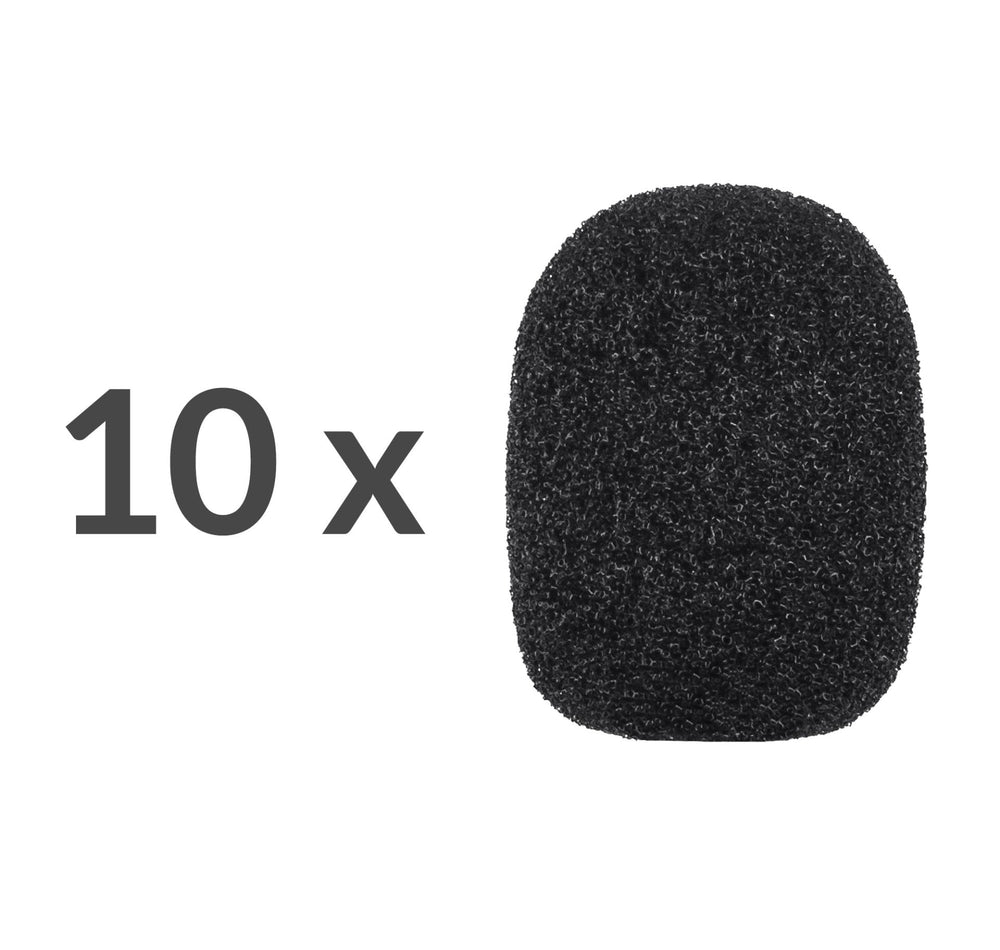 Mikrofon Schaumstoff Schutz für z.B. Lavalier-Mikrofone 10er Pack