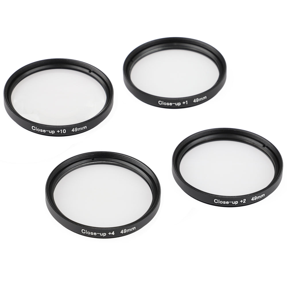 ayex Close up Makro Linsen Set 49mm - 4 teilig (+1, +2, +4, +10)