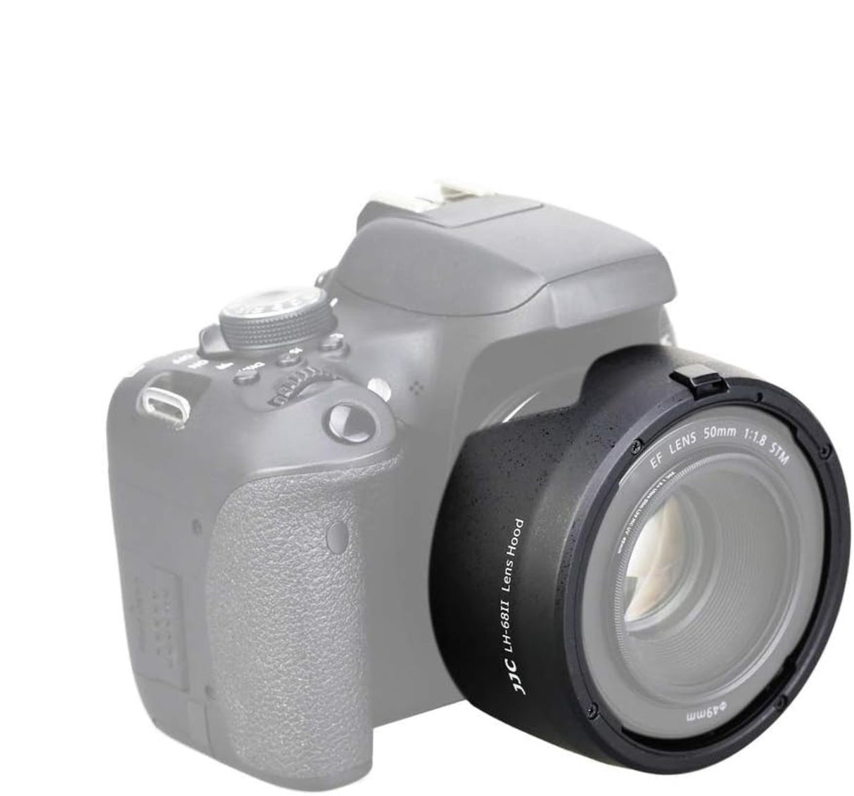 Gegenlichtblende für Canon EF 50mm f/1.8 STM Tulpenform ersetzt ES-68II