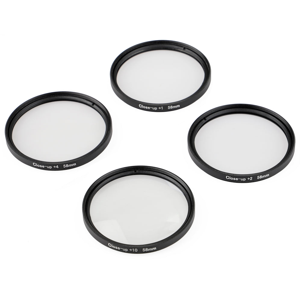 ayex Close up Makro Linsen Set 58mm - 4 teilig (+1, +2, +4, +10)