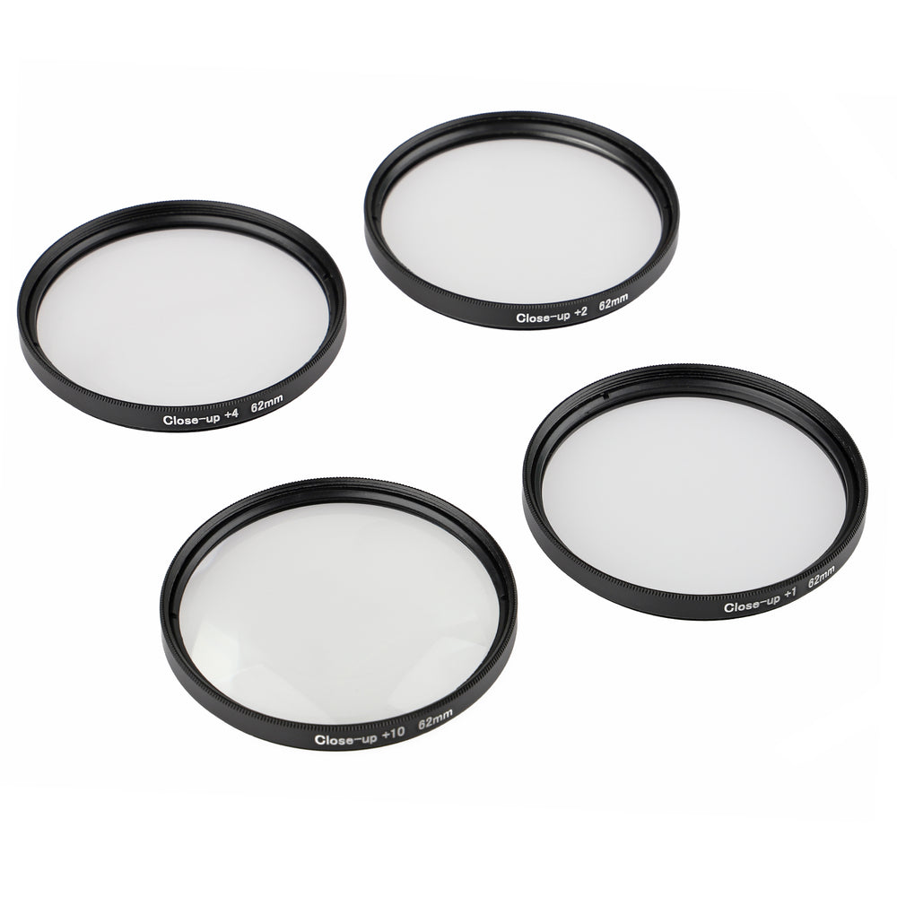 ayex Close up Makro Linsen Set 62mm - 4 teilig (+1, +2, +4, +10)