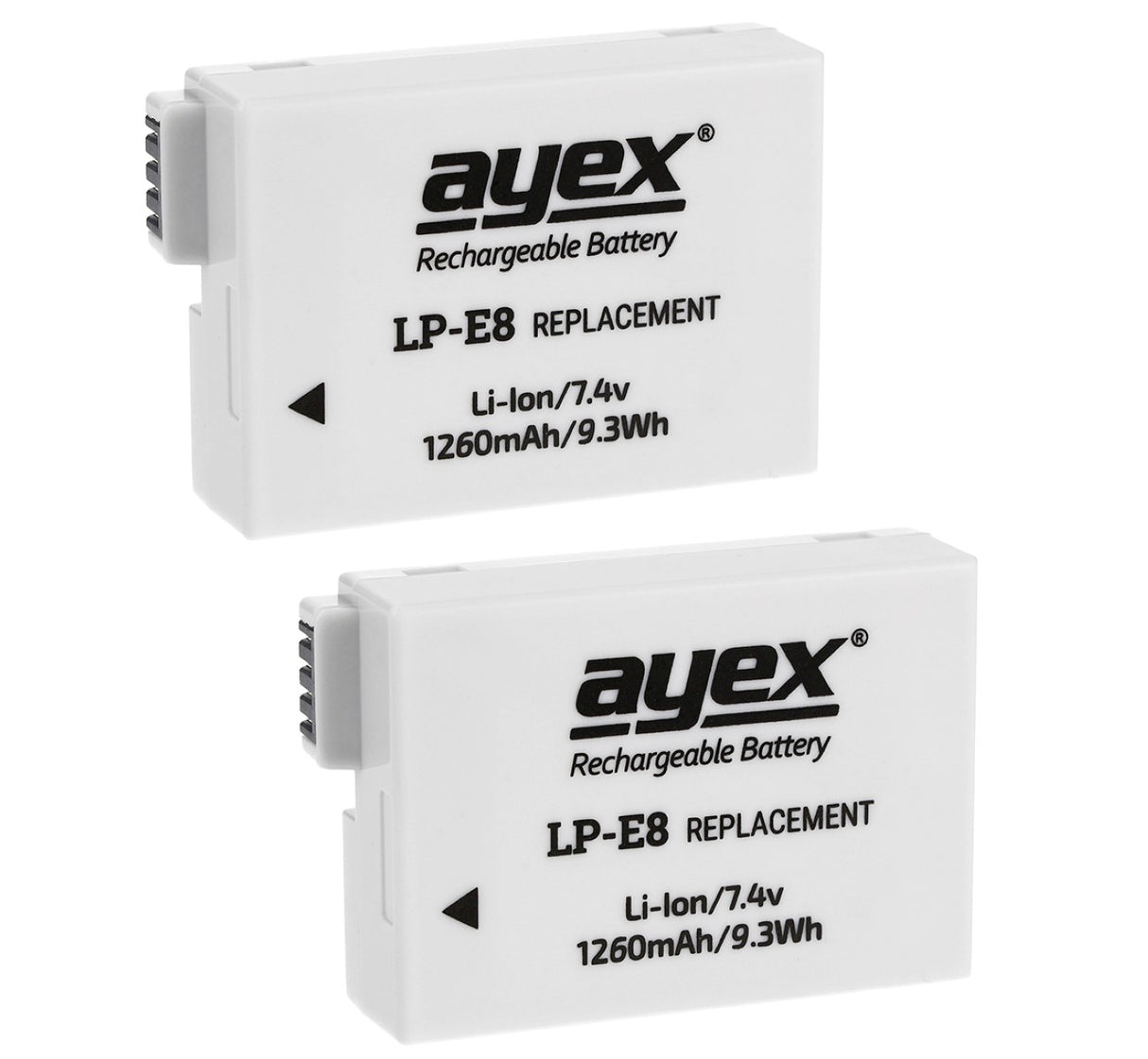Batteriegriff Set für Canon EOS 700D 650D 600D 550D + 2x LP-E8 Akku + 1x USB Dual Ladegerät