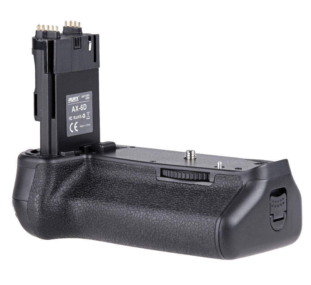 Batteriegriff Set für Canon EOS 6D + 2x LP-E6N Akku + 1x USB Dual Ladegerät wie BG-E13