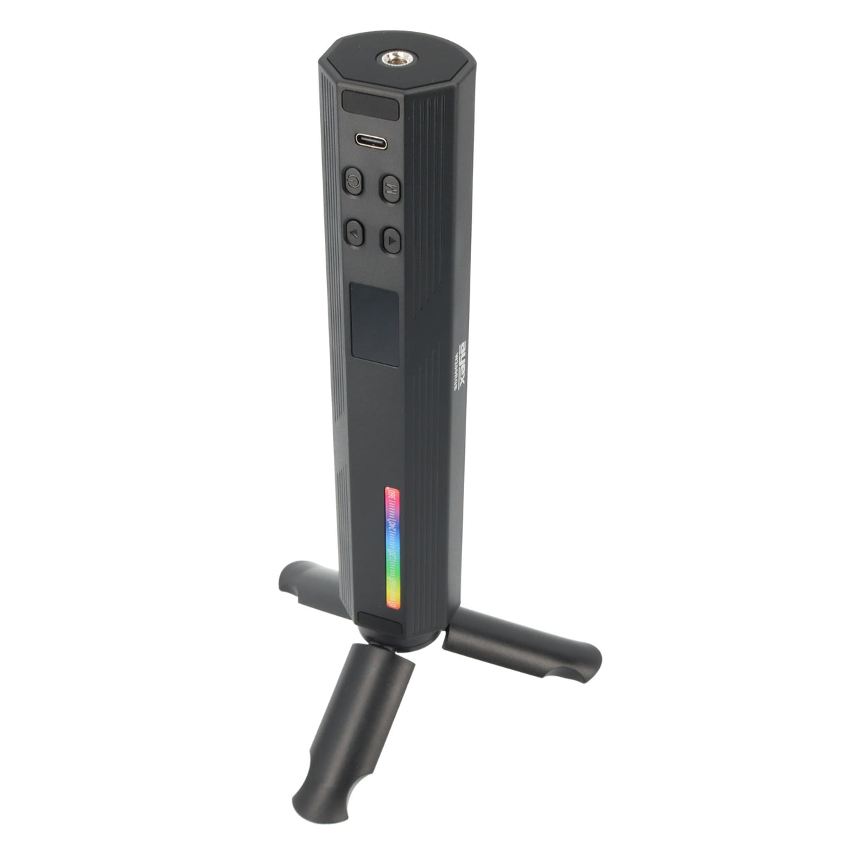 RGB LED Videolichtstab rundförmig mit 184 universellen Lichtperlen 3000mAh Akku ladbar über USB-C