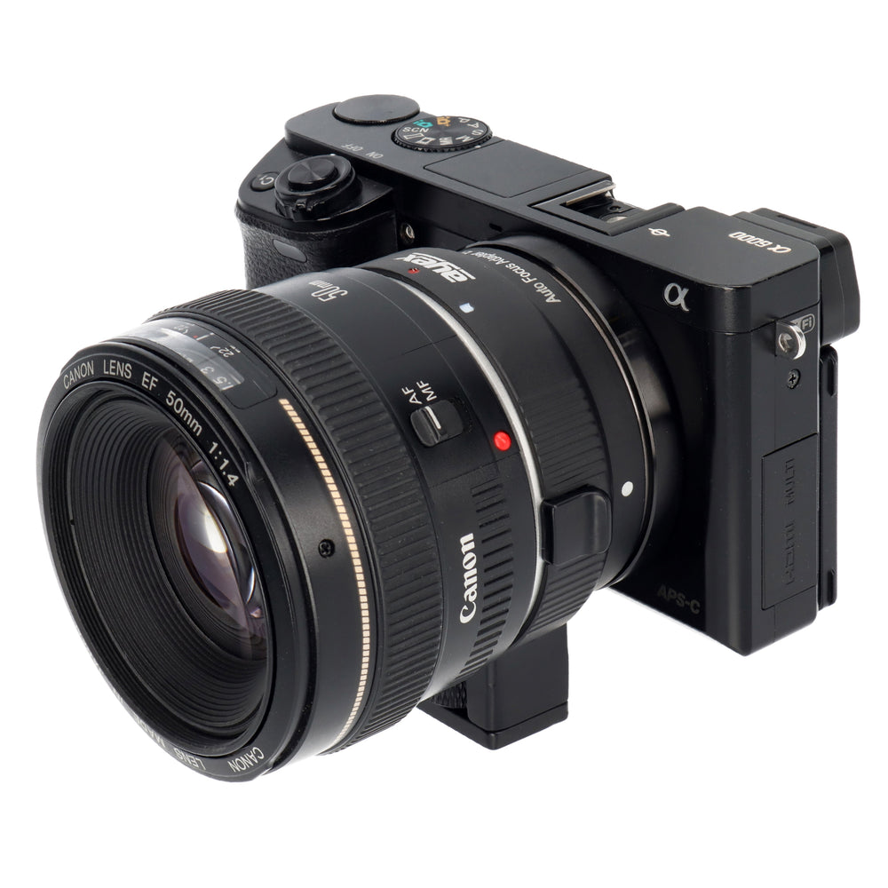 Objektivadapter AF Autofokus Canon EF/EF-S-Objektiv auf Sony E-Mount-Kamera EF-NEX II
