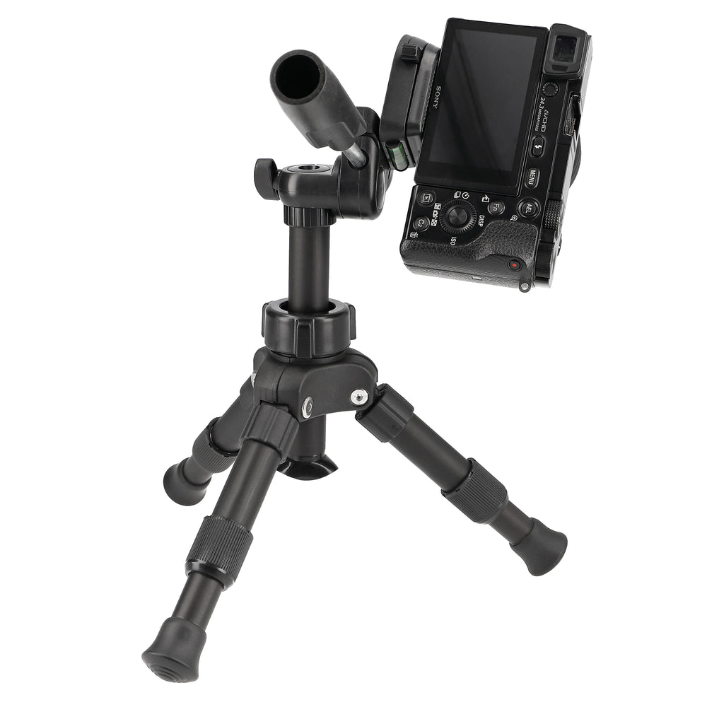 ayex Leichtes Robustes Kamera Stativ mit 3-Wege-Kopf Schnellwechselplatte & Wasserwaage Aluminium