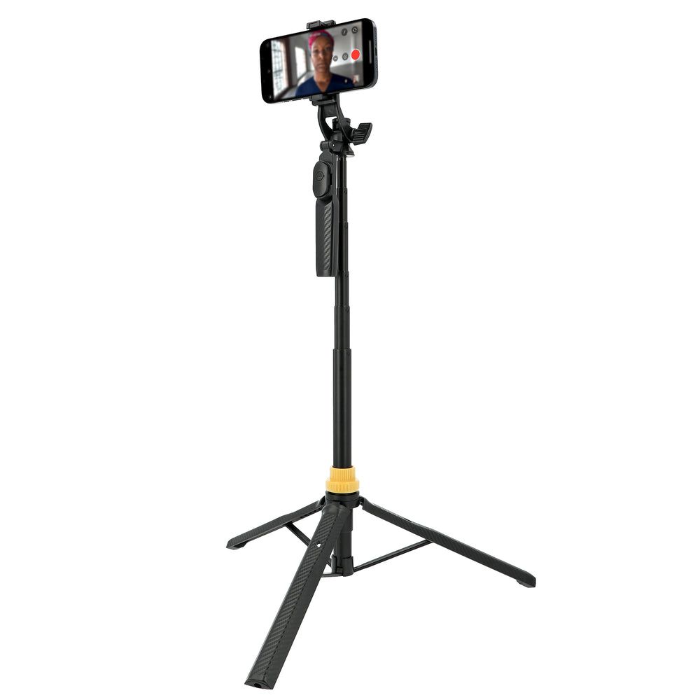 Selfie-Stick-Stativ mit Bluetooth-Fernbedienung & Handyhalterung – ausziehbar bis 170 cm