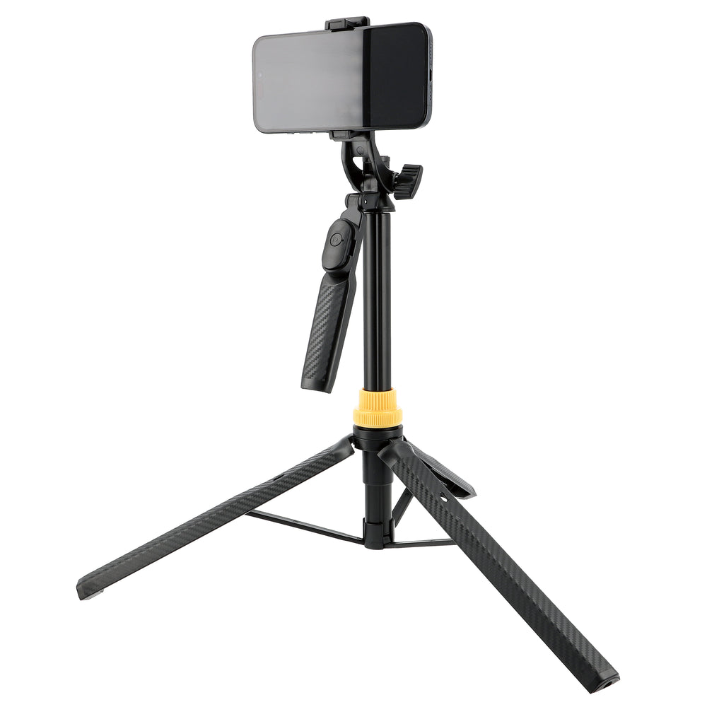 Selfie-Stick-Stativ mit Bluetooth-Fernbedienung & Handyhalterung – ausziehbar bis 170 cm