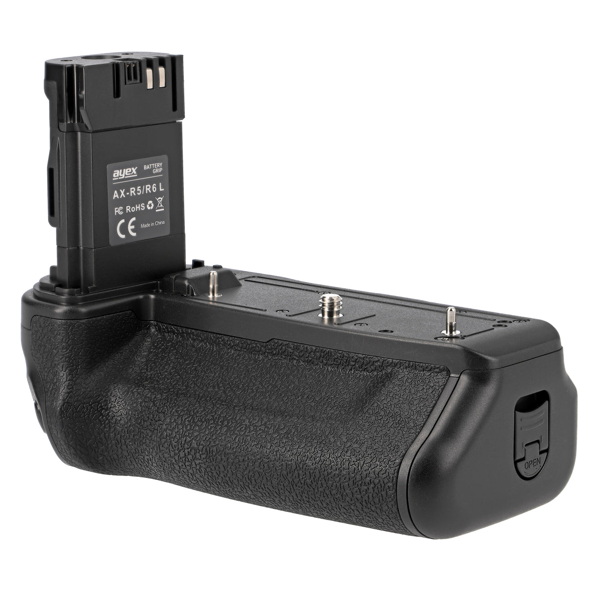 Batteriegriff für Canon EOS R5 R6 R6 Mark II wie BG-R10 Inkl. Timer-Fernauslöser + 2x LP-E6NH Akkus