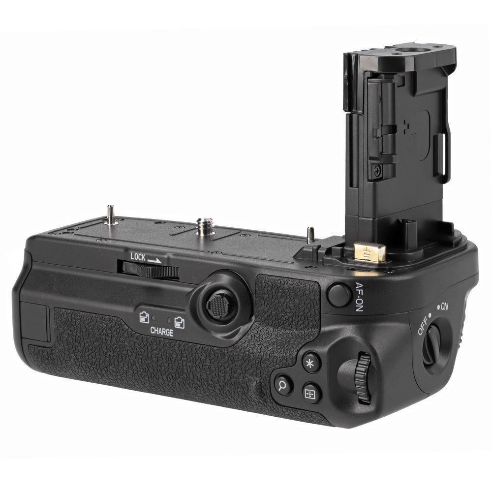 Batteriegriff für Canon EOS R5 R6 R6 Mark II wie BG-R10 Inkl. Timer-Fernauslöser + 2x LP-E6NH Akkus