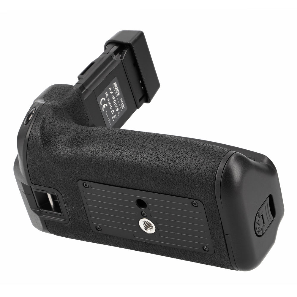 Batteriegriff für Canon EOS R5 R6 R6 Mark II wie BG-R10 Inkl. Timer-Fernauslöser + 2x LP-E6NH Akkus