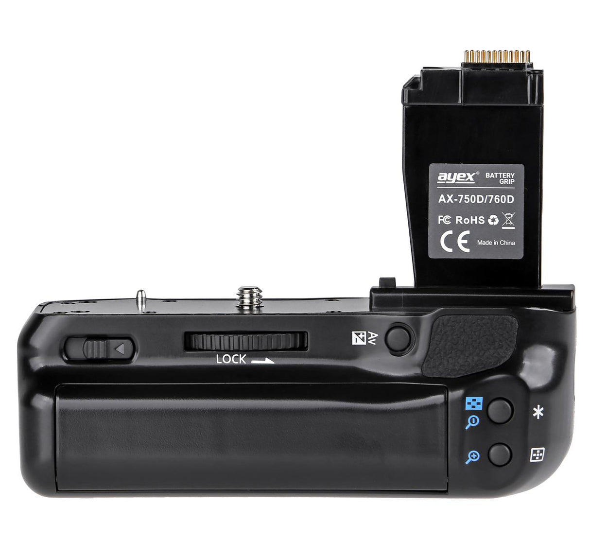 Batteriegriff für Canon EOS 760D 750D IX8 T6S T6I Ersatz für BG-E18 Optimal für Hochformat