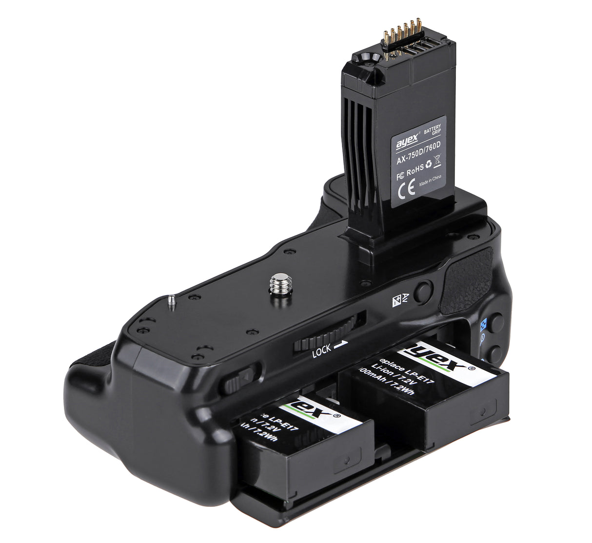 Batteriegriff für Canon EOS 760D 750D IX8 T6S T6I Ersatz für BG-E18 Optimal für Hochformat