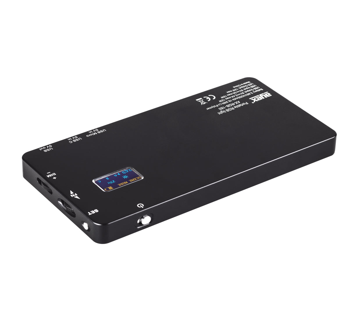 Tragbares LED Videolicht USB CRI 95 & 360° Vollfarbe 9 Lichtszenarios 2500K-8500k 160 LED-Perlen dimmbar für perfekte Ausleuchtung
