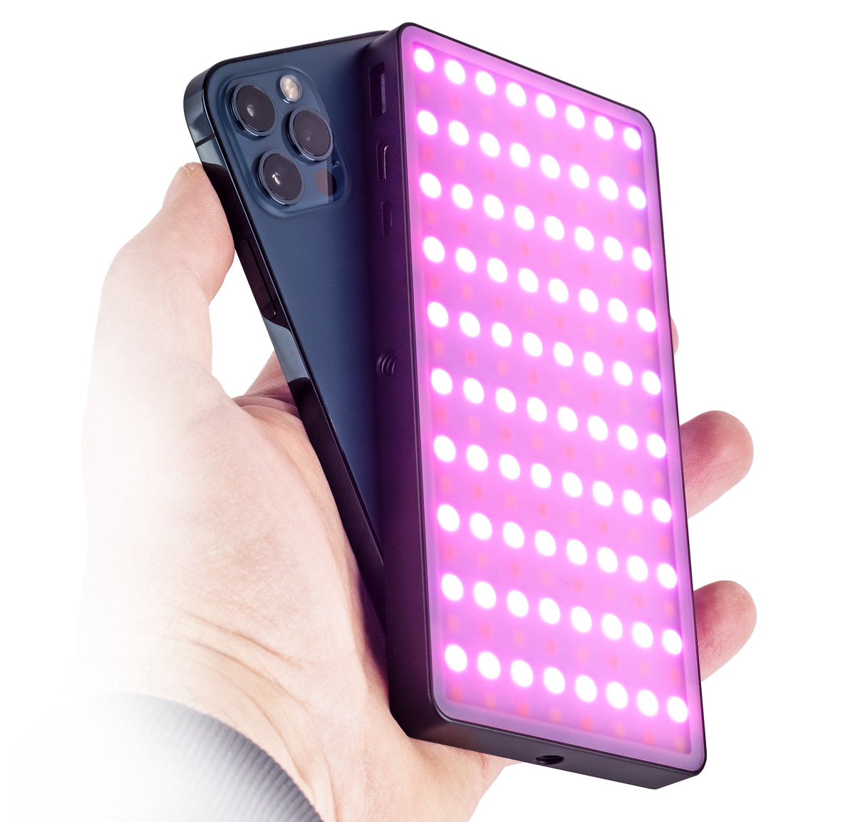 Tragbares LED Videolicht USB CRI 95 & 360° Vollfarbe 9 Lichtszenarios 2500K-8500k 160 LED-Perlen dimmbar für perfekte Ausleuchtung