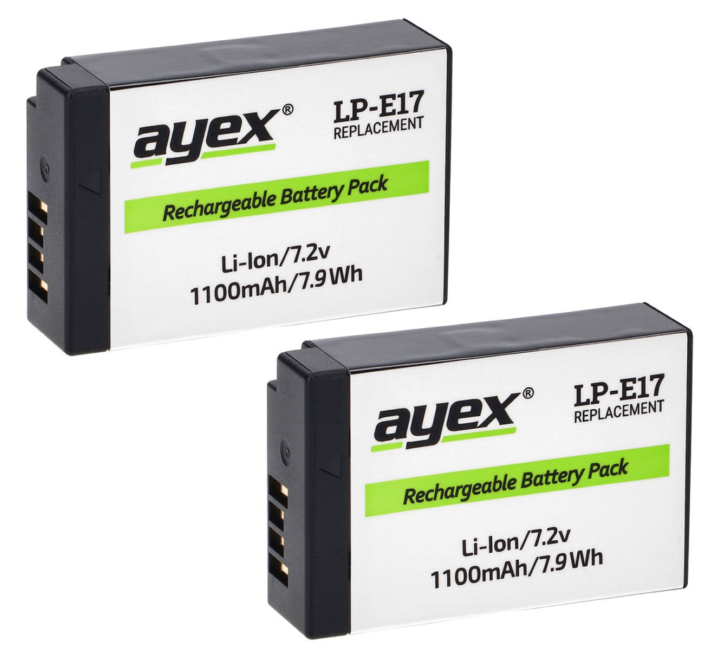 Batteriegriff Set für Canon EOS RP R8 + 2x LP-E17 Akku + 1x USB Dual Ladegerät