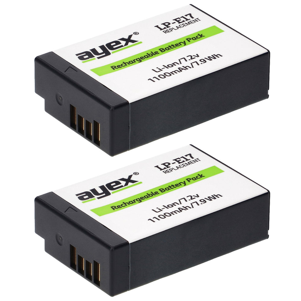 Batteriegriff Set für Canon EOS RP R8 + 2x LP-E17 Akku + 1x USB Dual Ladegerät