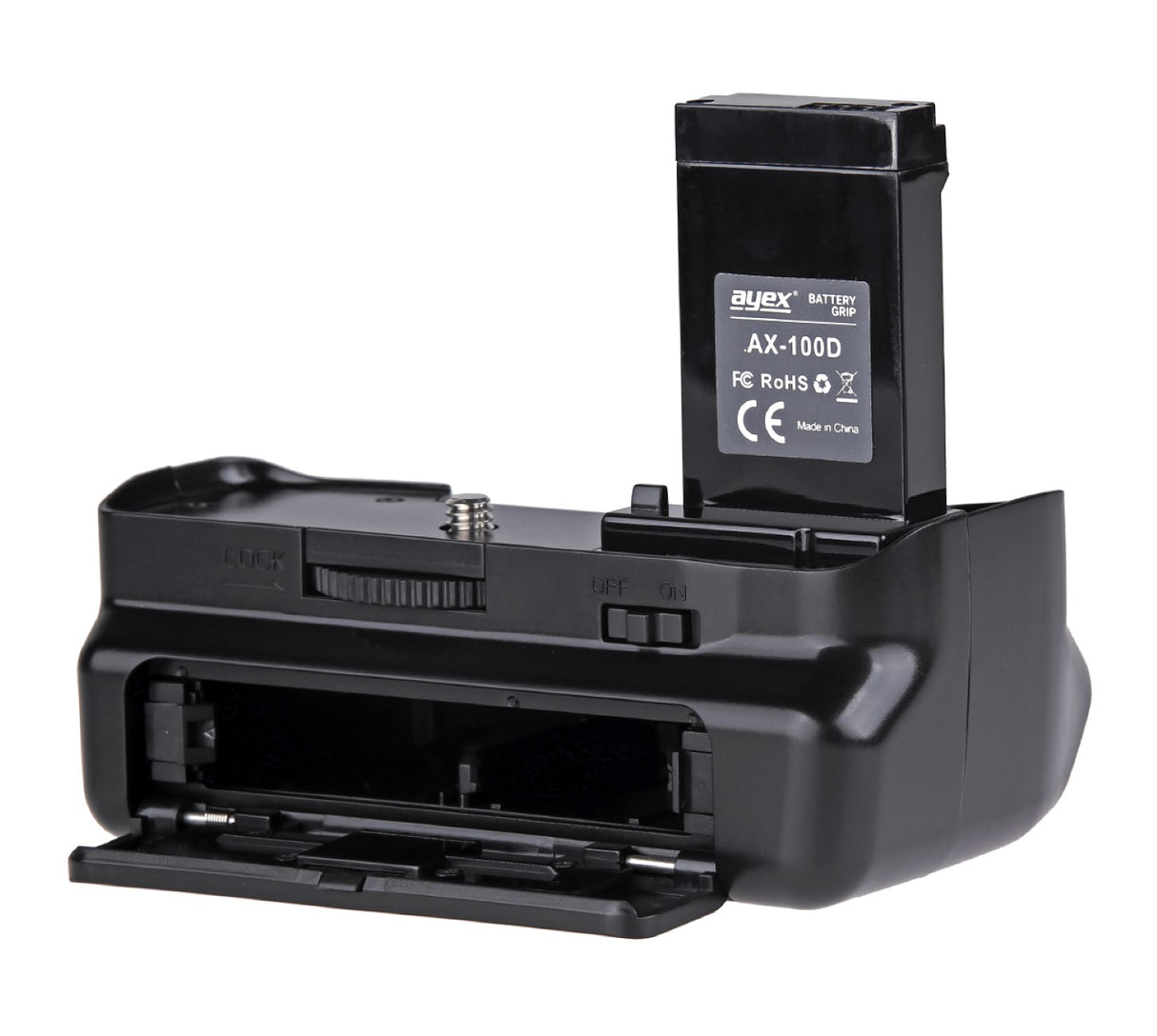 Batteriegriff Set für Canon EOS 100D + IR-Fernauslöser + 2x LP-E12 Akku + 1x USB Dual Ladegerät wie BG-100DH