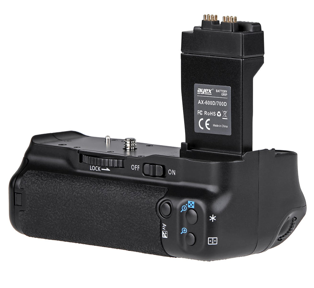 Batteriegriff für Canon EOS 700D 650D 600D 550D Ersatz für BG-E8 Optimal für Hochformat