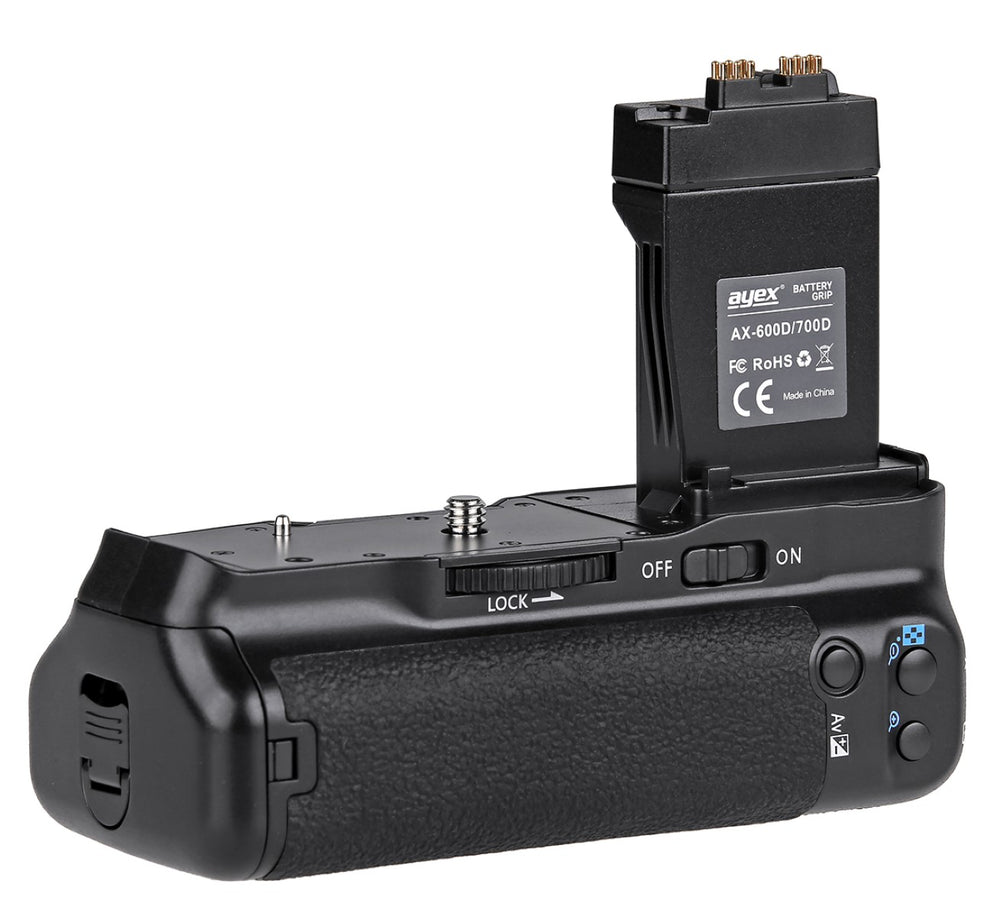 Batteriegriff für Canon EOS 700D 650D 600D 550D Ersatz für BG-E8 Optimal für Hochformat