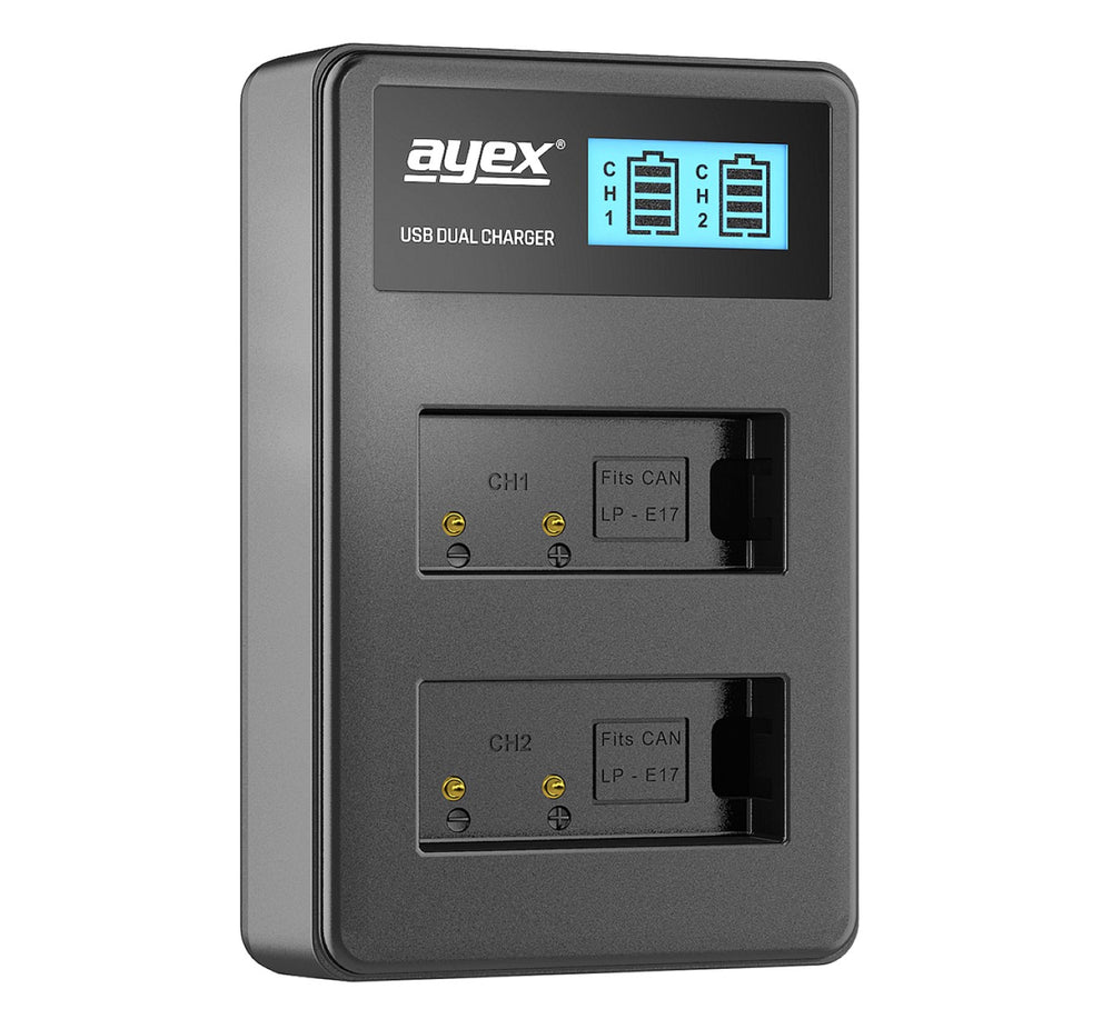Batteriegriff Set für Canon EOS 760D 750D IX8 T6S T6I + 2x LP-E17 Akku + 1x USB Dual Ladegerät wie BG-E18