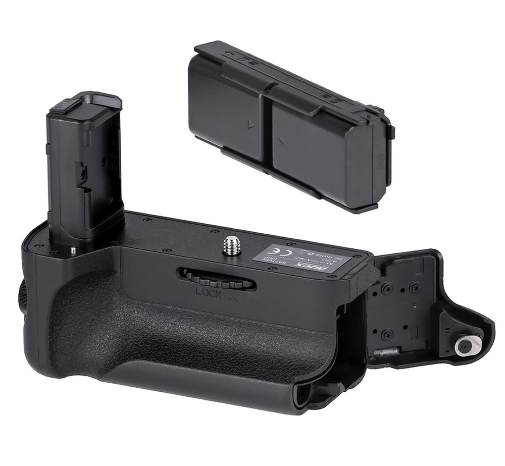 Batteriegriff Set für Sony Alpha A7II A7RII A7SII + 2x NP-FW50 Akku + 1x USB Dual Ladegerät