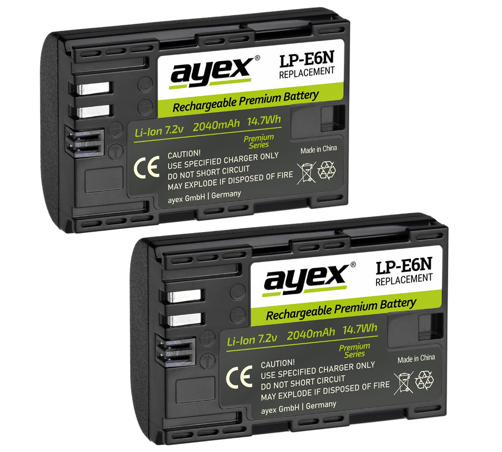 Batteriegriff Set für Canon EOS 90D 80D 70D + 2x LP-E6N Akku wie BG-E14