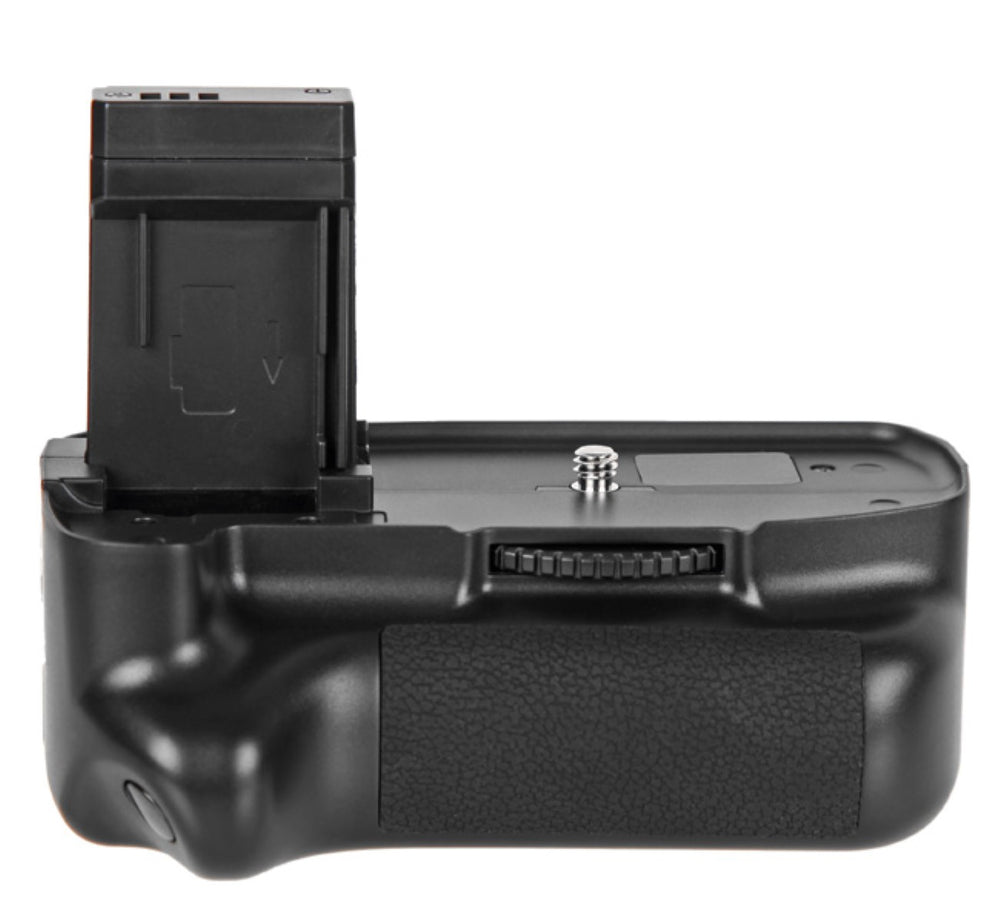 Batteriegriff Set für Canon EOS 1100D 1200D 1300D 1500D 2000D + 2x LP-E10 Akkus + Öse für Handschlaufe wie BG-E10