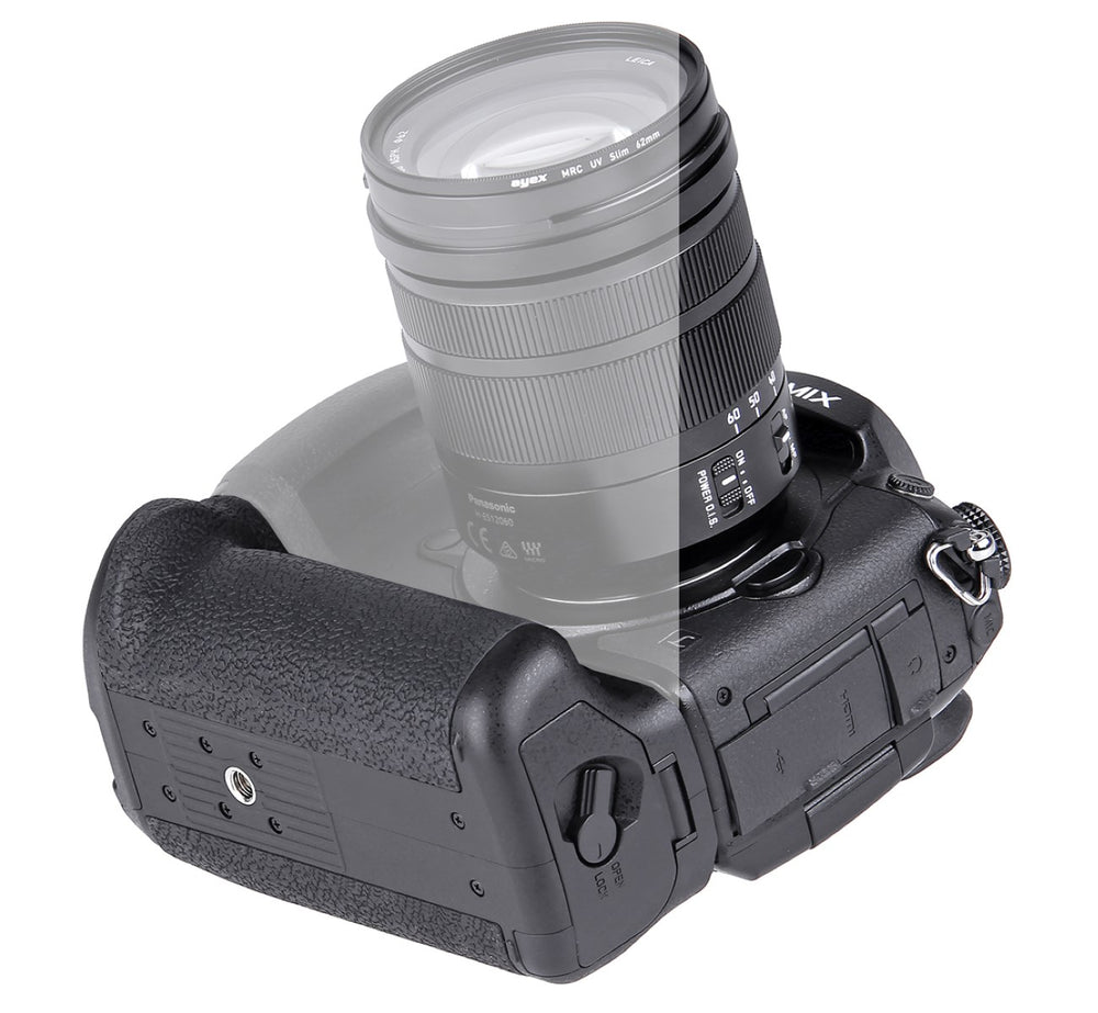 Batteriegriff Set für Panasonic Lumix GH5 + 2x BLF19E Akku + USB Dual Ladegerät