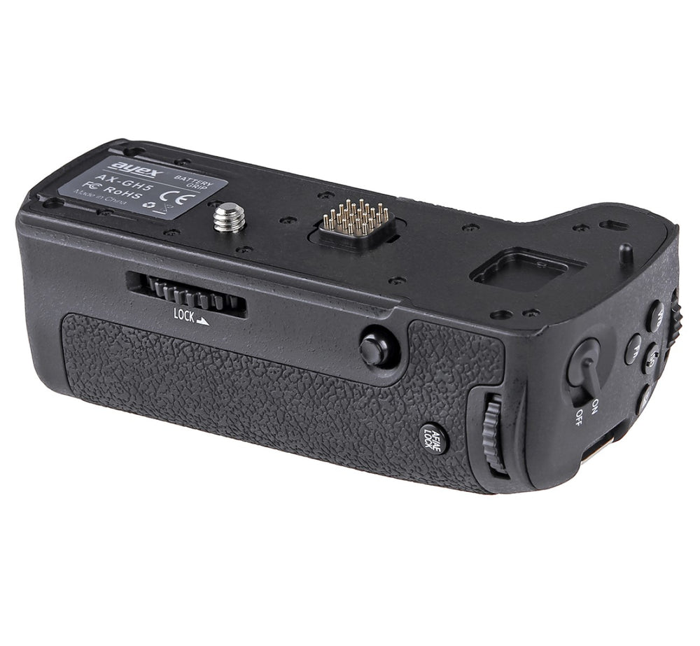 Batteriegriff Set für Panasonic Lumix GH5 + 2x BLF19E Akku + USB Dual Ladegerät