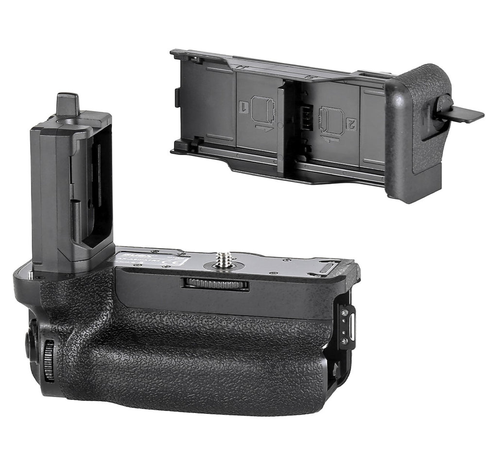 Batteriegriff Set für Sony Alpha 1 a7RIV a7SIII a7IV a9II + 2x NP-FZ100 Akku + 1x USB Dual-Ladegerät wie VG-C4EM