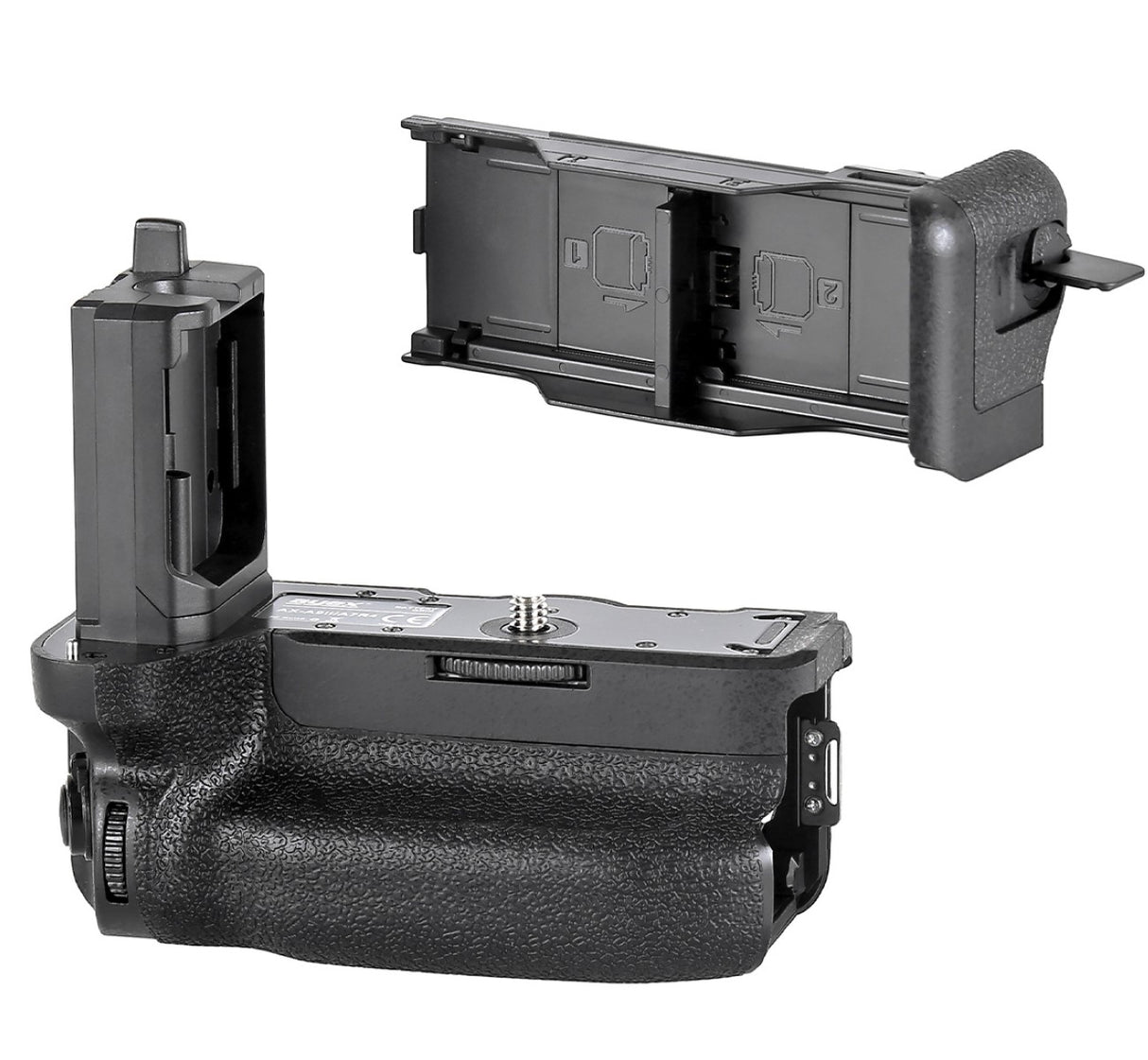 Batteriegriff Set für Sony Alpha 1 a7RIV a7SIII a7IV a9II + 2x NP-FZ100 Akku + 1x USB Dual-Ladegerät wie VG-C4EM