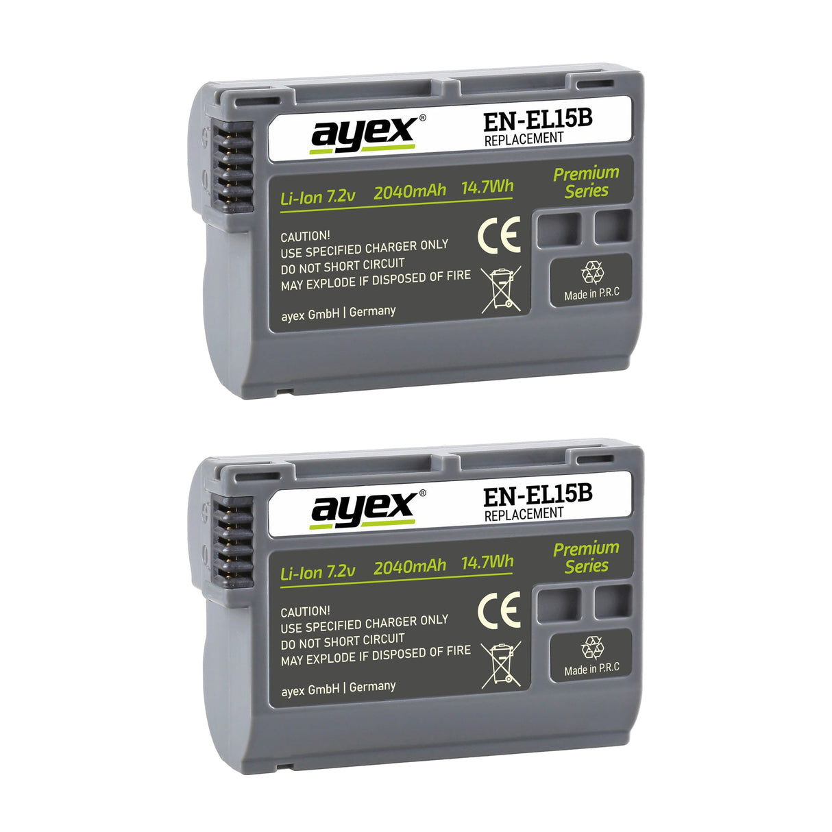 Batteriegriff Set für Nikon Z6II Z7II ersetzt MB-N11 + 2x EN-EL15B Akku