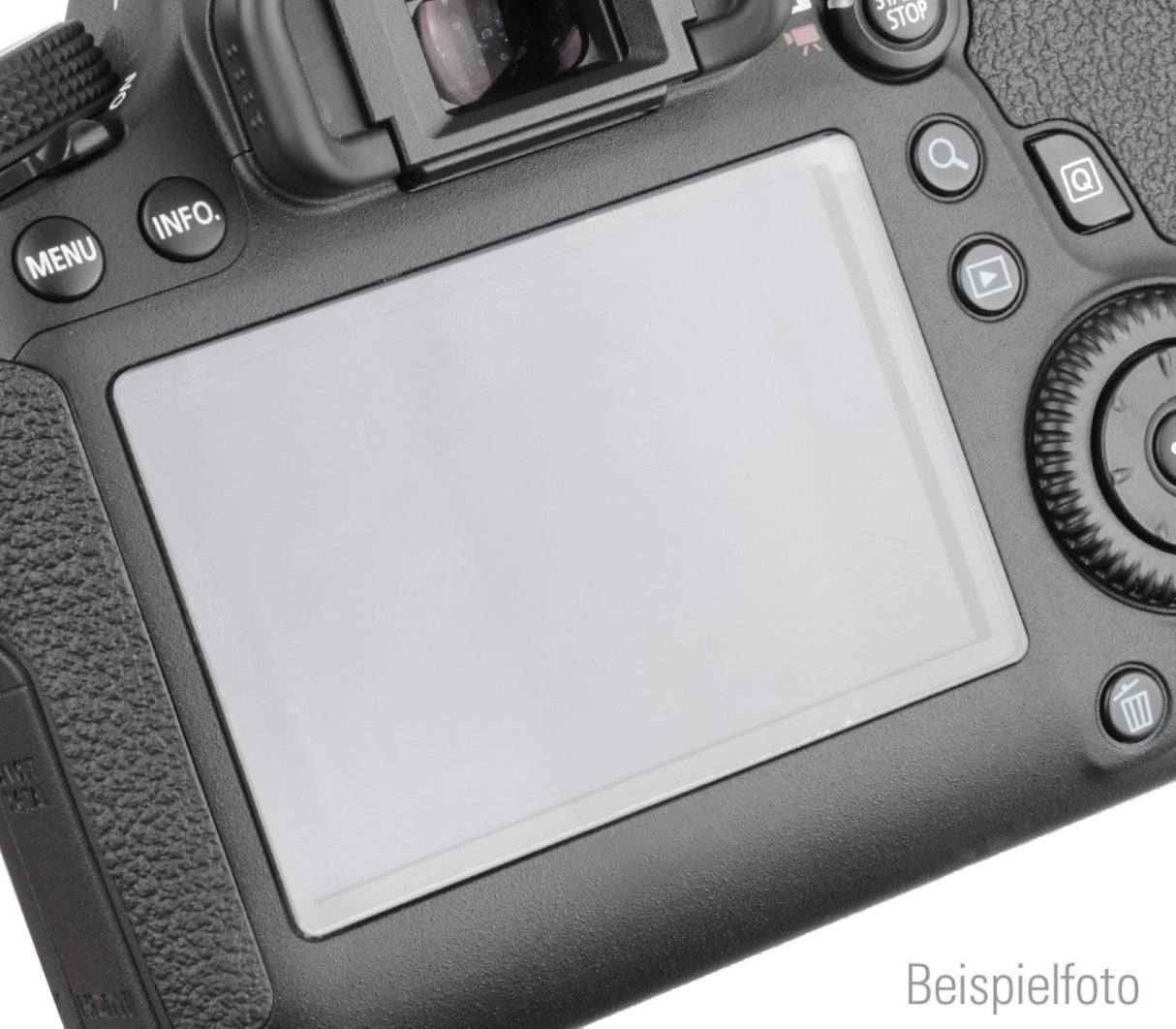 Displayschutz für Nikon D3100 selbsthaftendes Echtglas transparent