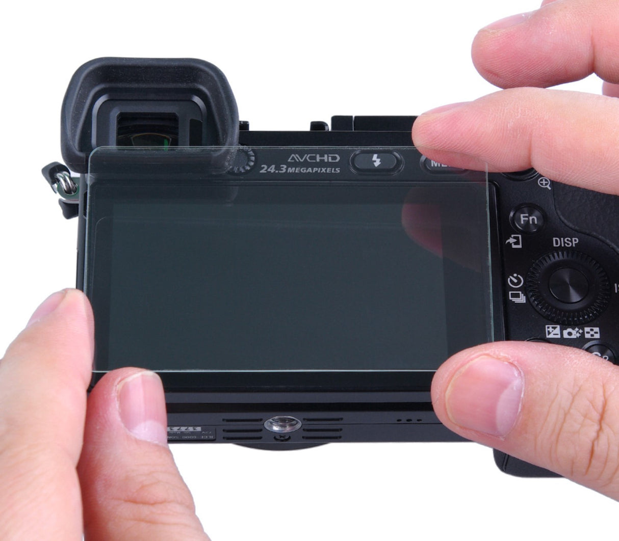 Displayschutz für Nikon D3100 selbsthaftendes Echtglas transparent