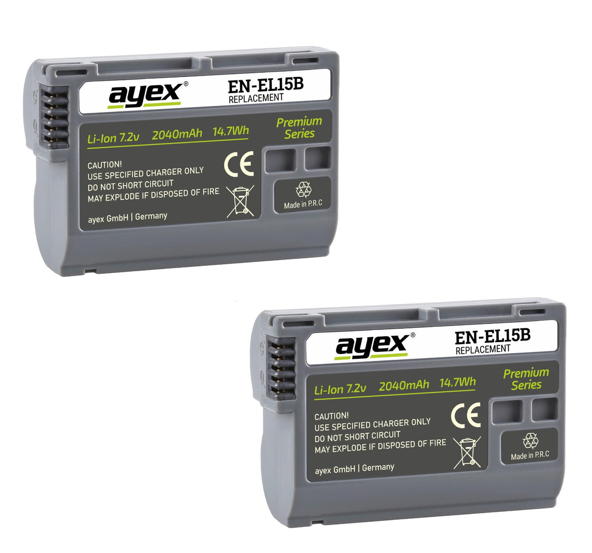 Batteriegriff Set für Nikon D500 wie MB-D17 + 2x EN-EL15B Akku + 1x USB Dual Ladegerät