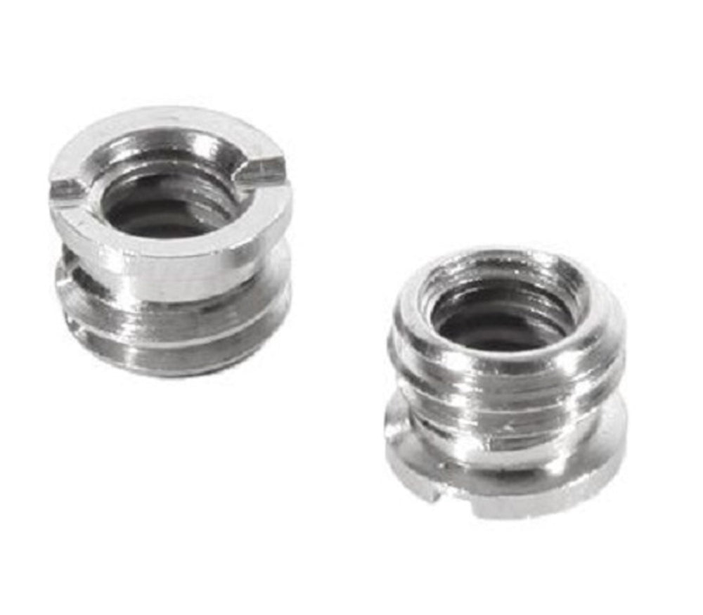 Gewindeadapter 2 Stück wandelt 1/4" Gewinde zu 3/8" Gewinde für Kamera & Stativ geeignet