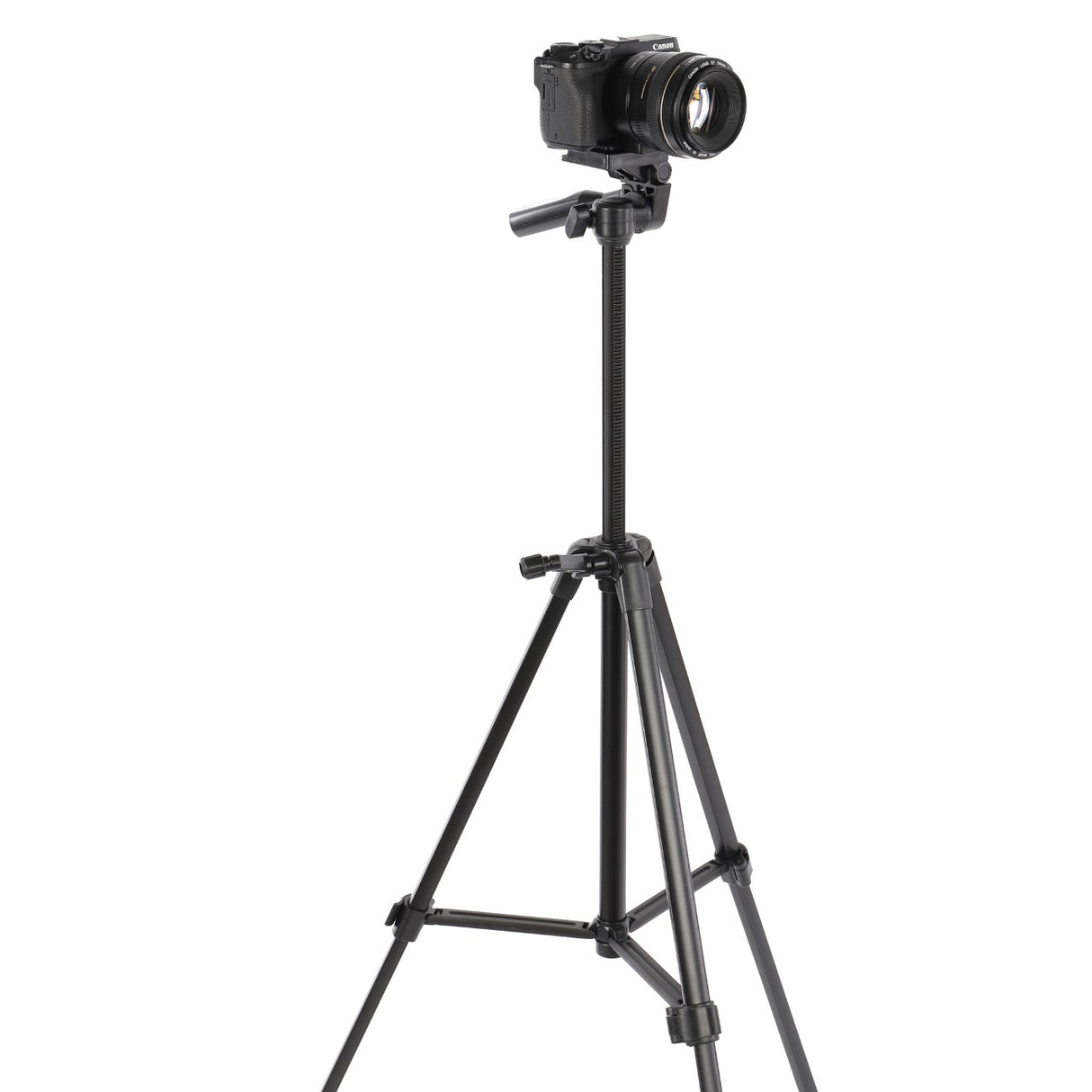 Reisestativ Aluminium leicht & kompakt 135cm Höhe Kugelkopf DSLR Kamera bis 3 kg
