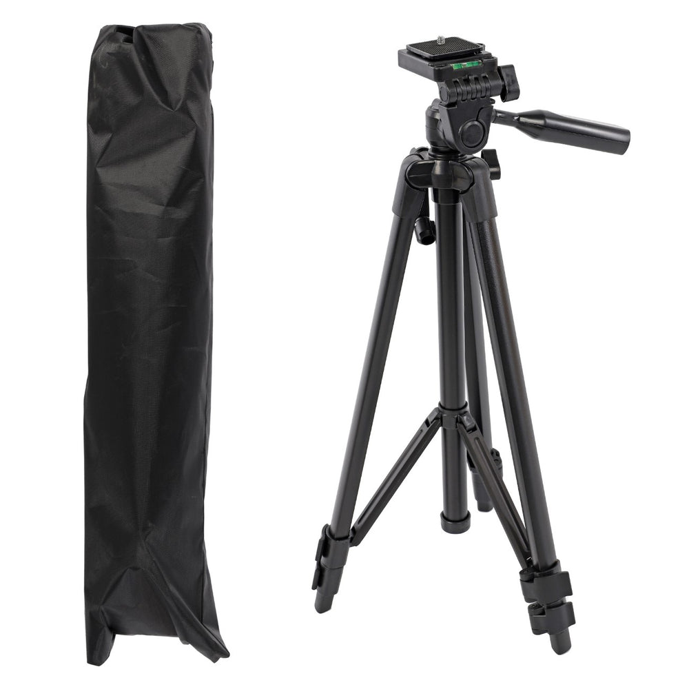 Reisestativ Aluminium leicht & kompakt 135cm Höhe Kugelkopf DSLR Kamera bis 3 kg