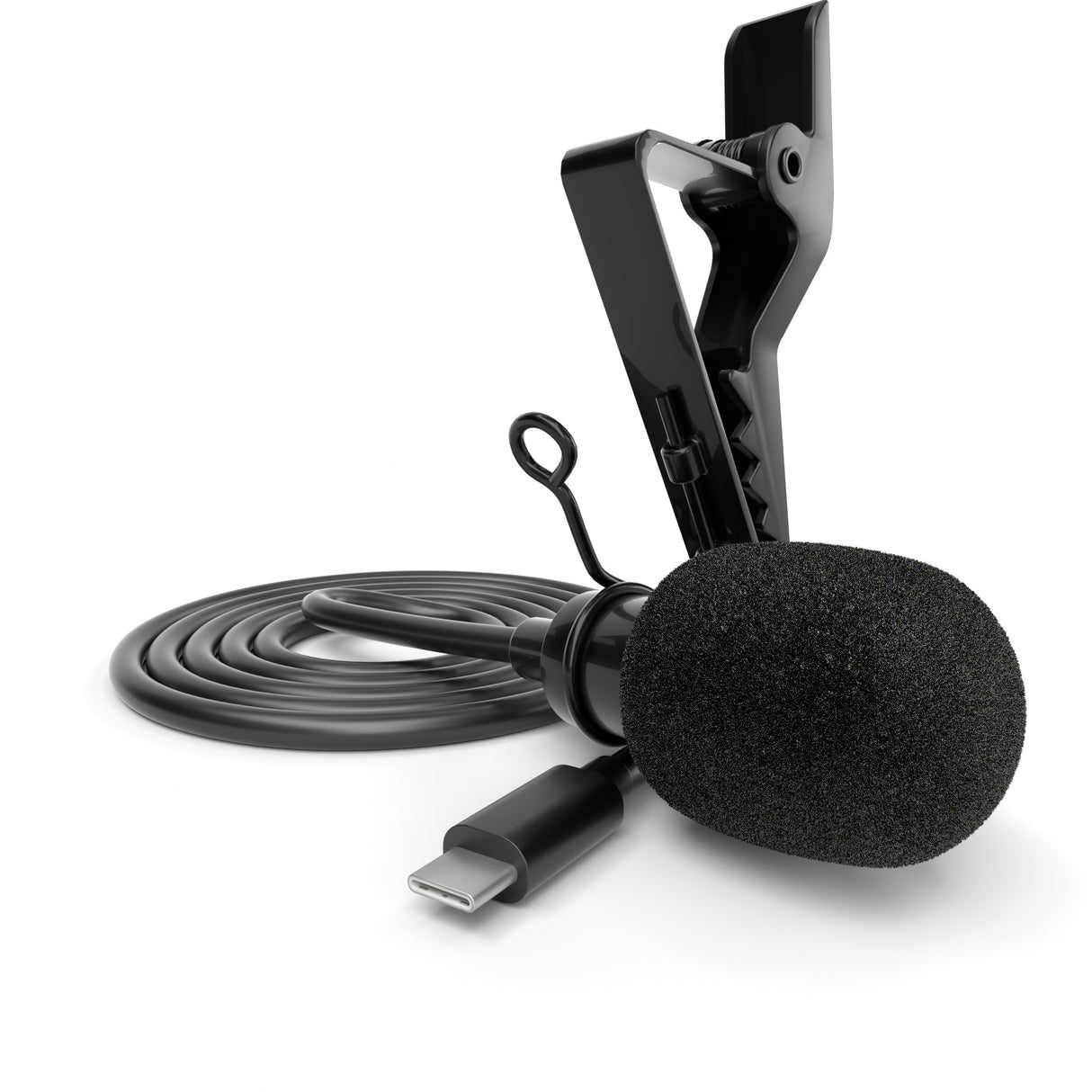 Lavalier-Mikrofon mit USB-C z.B. für Android-Geräte PCs perfekt für Interviews Livestreams LV-1