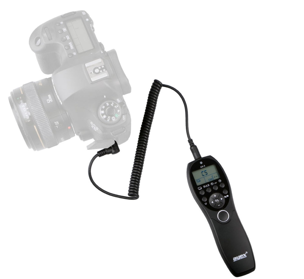 Timer Fernauslöser AX-3 RS-2 zB Panasonic DMC-FZ2500 DS1 G85 G7 GX8 DC-GH5S G9 FZ250 Serie Bulb Delay Fokussieren