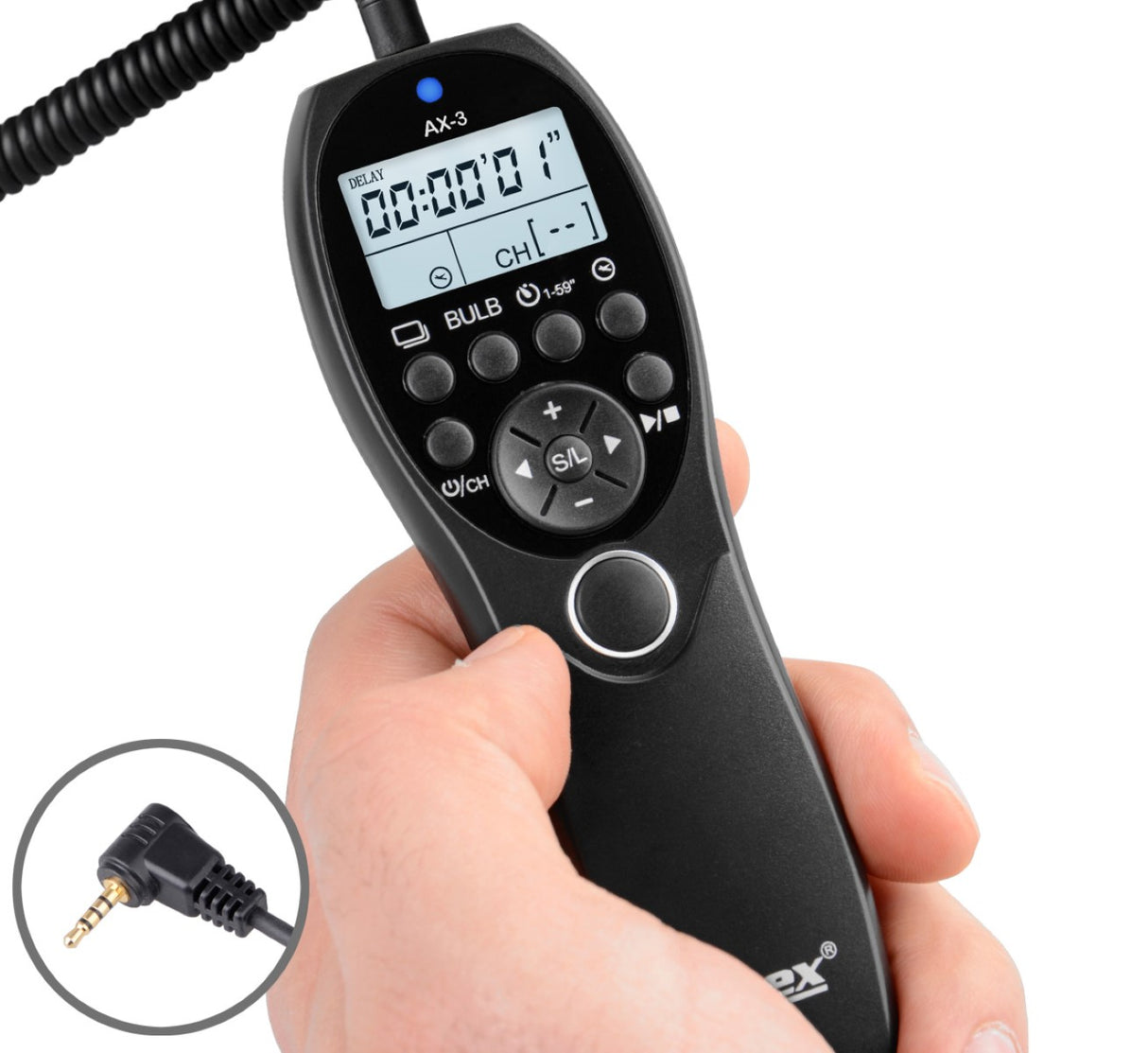 Timer Fernauslöser AX-3 RS-2 zB Panasonic DMC-FZ2500 DS1 G85 G7 GX8 DC-GH5S G9 FZ250 Serie Bulb Delay Fokussieren