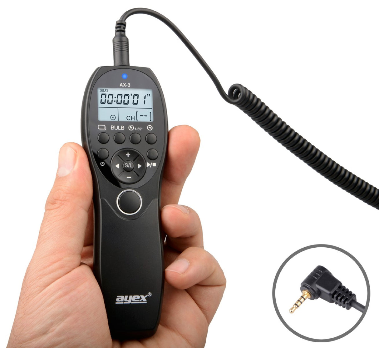 Timer Fernauslöser AX-3 RS-2 zB Panasonic DMC-FZ2500 DS1 G85 G7 GX8 DC-GH5S G9 FZ250 Serie Bulb Delay Fokussieren