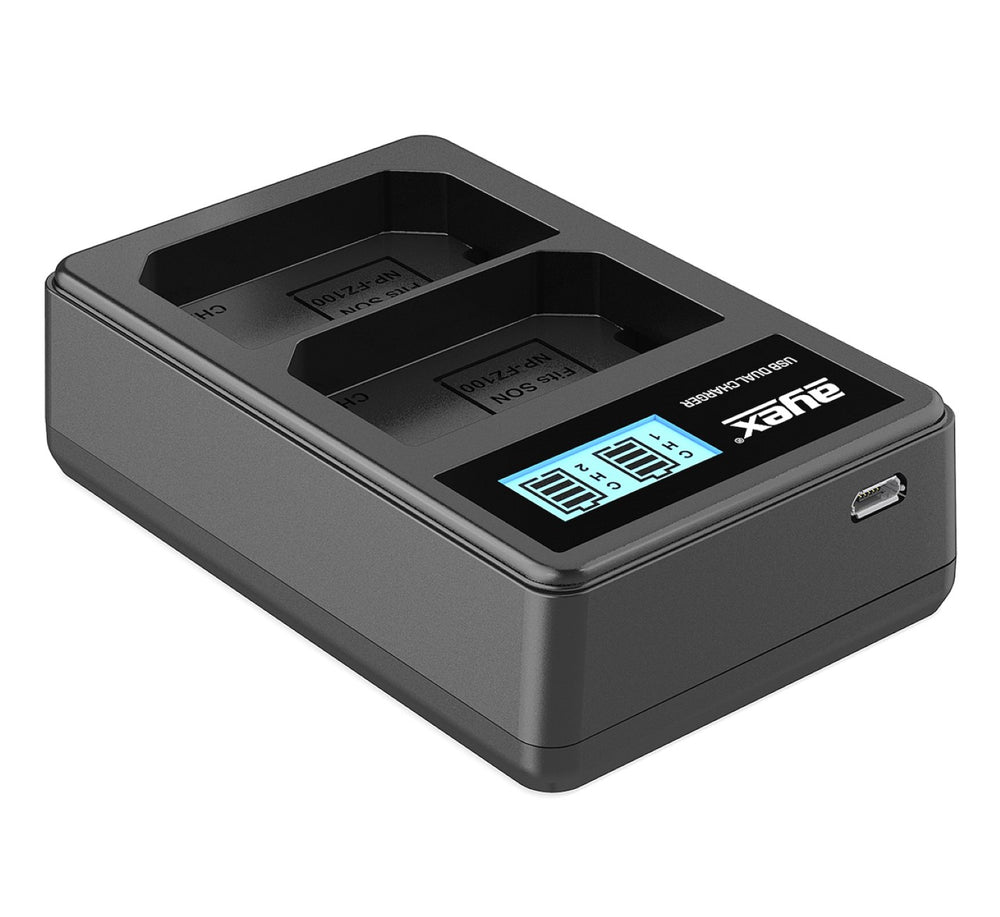 ayex Power Set mit 2x NP-FZ100 Akku + 1x USB Dual Ladegerät zB Sony Alpha A7R III A9 II Alpha 1