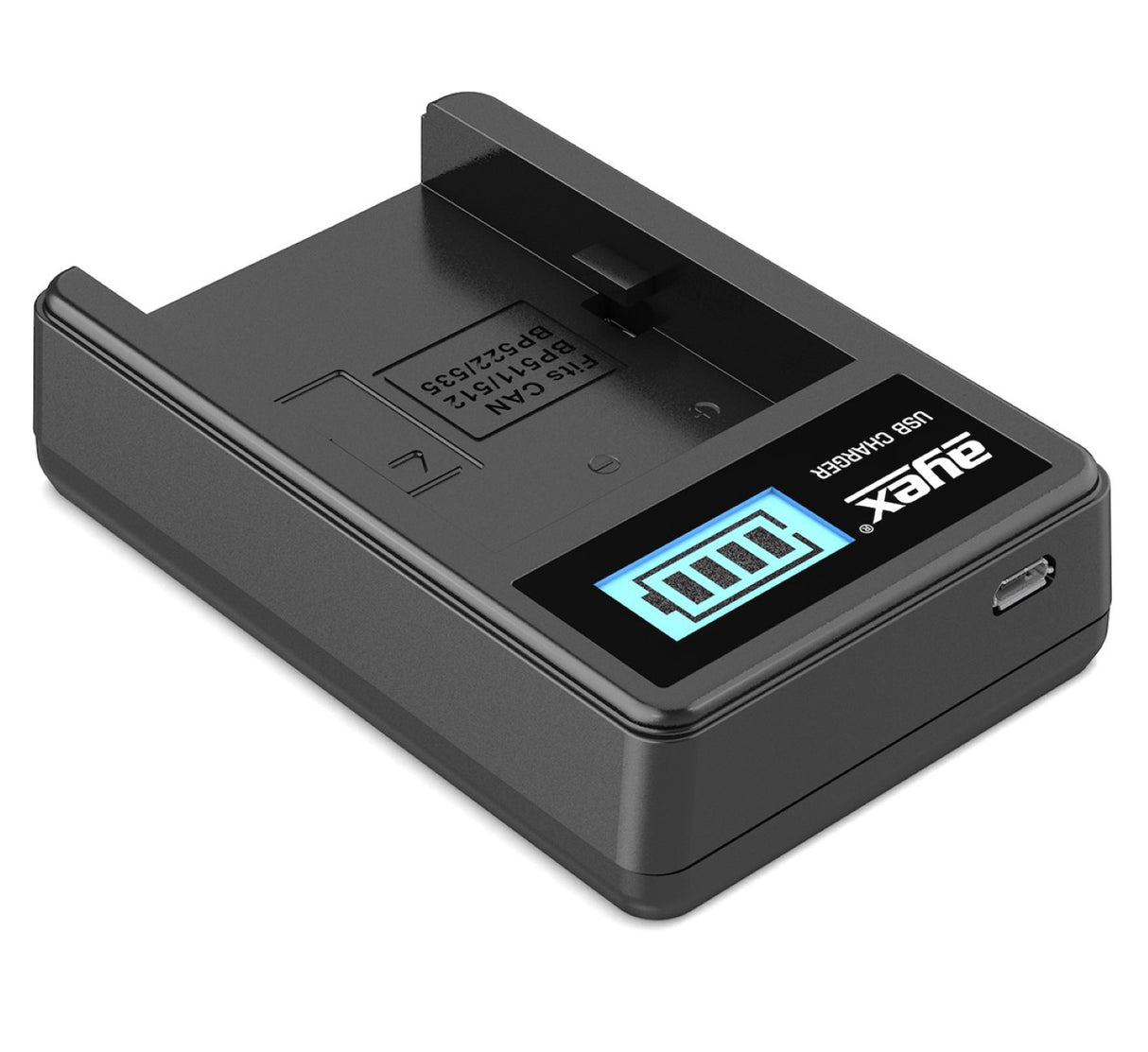 USB Ladegerät für Panasonic DMW-BLF19E Akkus beleuchtetes Display Ladestandanzeige