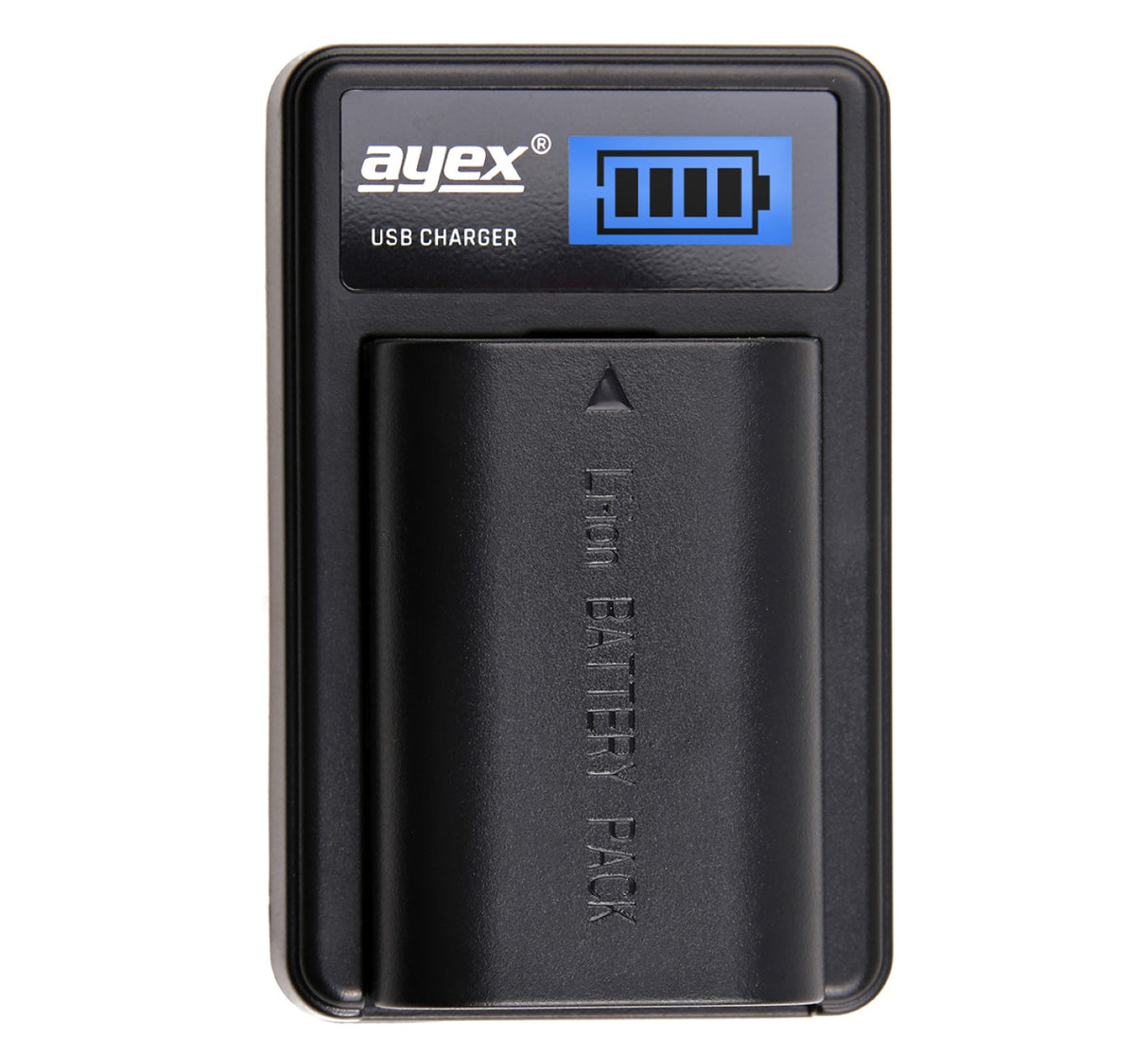 USB Ladegerät für Canon LP-E6 N,NH Akkus beleuchtetes Display Ladestandanzeige