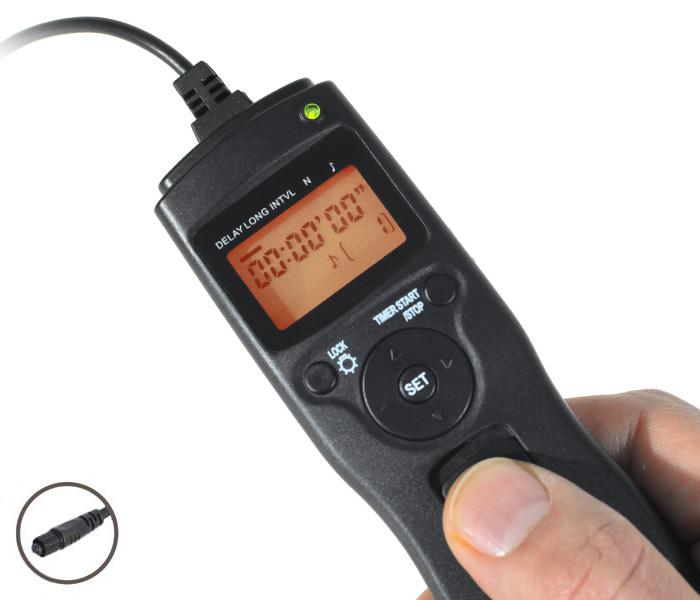 Timer-Fernauslöser ayex TR1 für verschiedene Kamerahersteller und Anschlussarten
