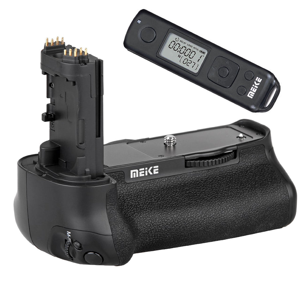 Meike Batteriegriff mit Timer-Fernbedienung für Canon EOS 5D Mark IV wie BG-E20 MK-5D4 Pro